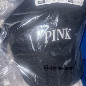 Victoria's Secret Black Cap with Pink Logo